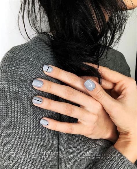 Casual Nails Chic Nails Trendy Nails Stylish Nails Grey Nail Polish