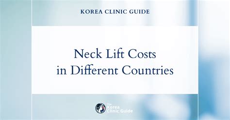 koreas neck lift pricing compare   rest   world