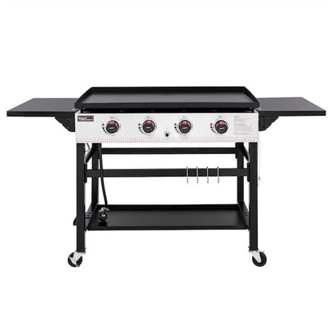 Royal Gourmet 4 Burner 36 In Flat Top Propane Griddle Gas Grill For Outdoor Events Camping And