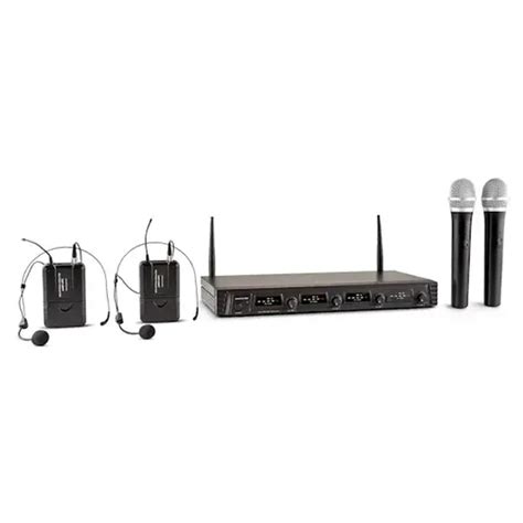 Микрофони Набор беспроводных микрофонов Malone Auna Pro 4-канальный UHF ...
