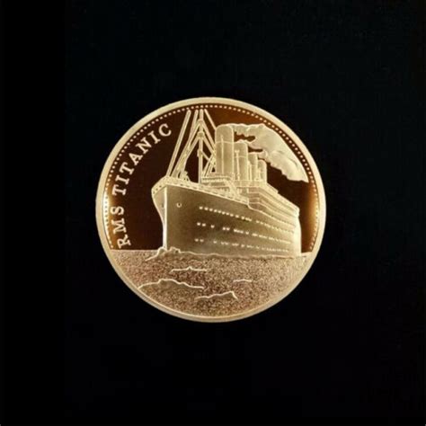 50 PCS Titanic Gifts The Voyage Sailing Map Souvenir Coin Commemorative