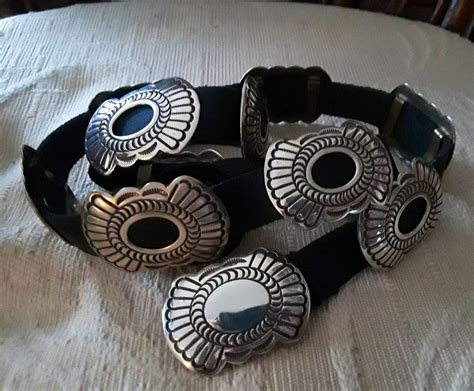 Vintage Navajo Traditional Concho Belt Hand Stamped And Etsy