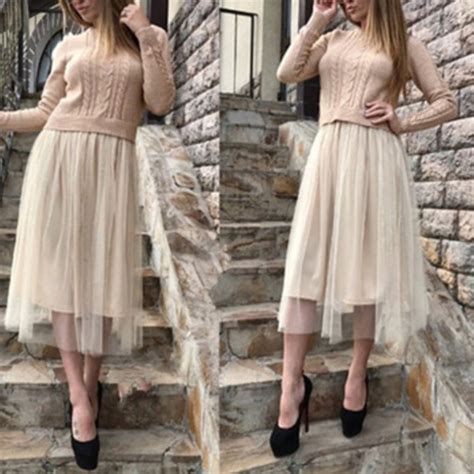 Образ с шифоновой юбкой - 83 фото