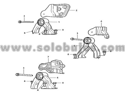 Soporte Motor Trasero Compass 2010 Solobujes