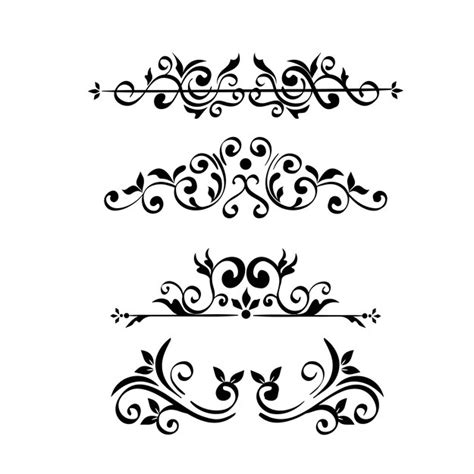 Premium Vector Ornamental Vector Set Collection Vector Illustration