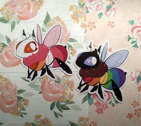 Pride Bees 3 Inch Stickers Lgbt Lgbtq Lgbtqia Etsy