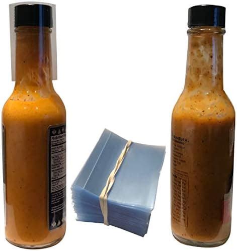 Amazon Clear Perforated Shrink Bands For Hot Sauce Bottles And Woozy Bottles