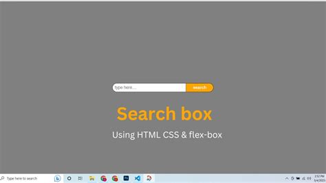 How To Make A Search Bar Using Html And Css Flex Box Amin Coding