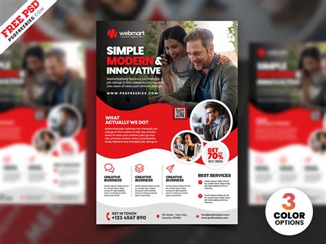 Print Ready Corporate Flyer Design PSD | PSDFreebies.com