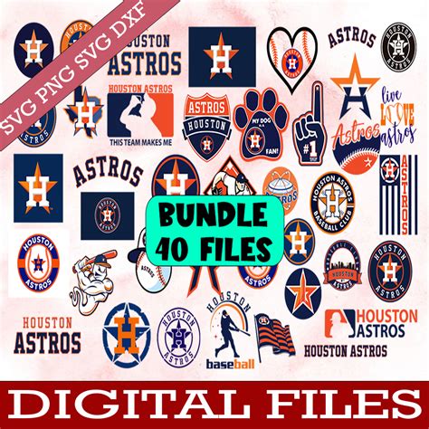 Bundle Files Houston Astros Baseball Team Svg Houston Astros Svg