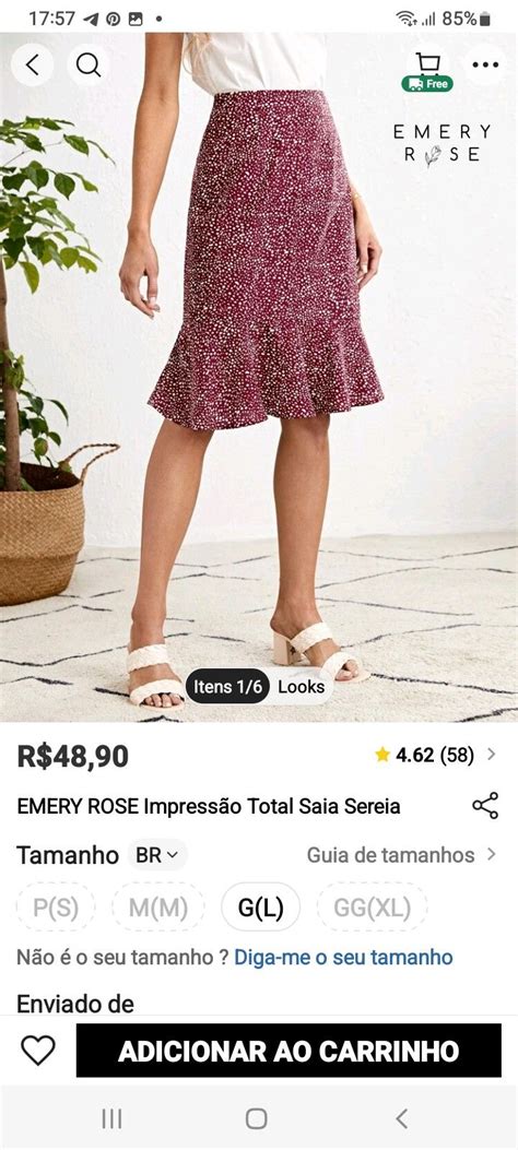 Pin De Rose Alves Em Roupa Looks Saia Sereia Tamanhos