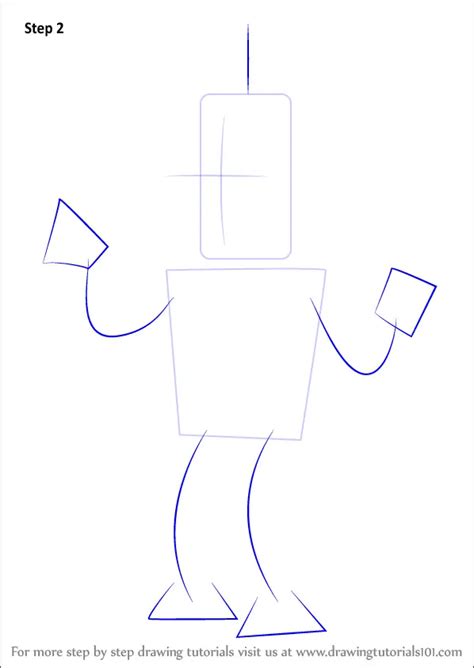 Learn How To Draw Bender From Futurama Futurama Step By Step