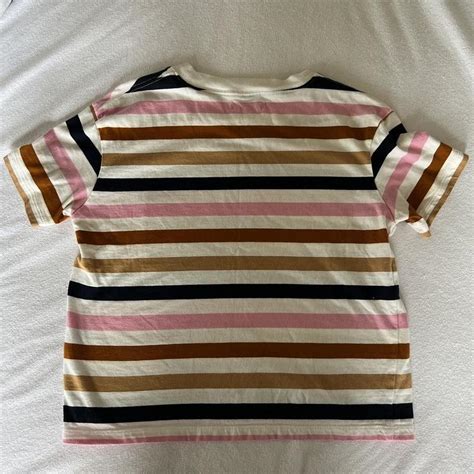 Madewell Stripped T Shirt Could Easily Fit Sizes Depop