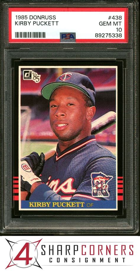 1985 Donruss 438 Kirby Puckett Rc Twins Hof Psa 10 Ebay