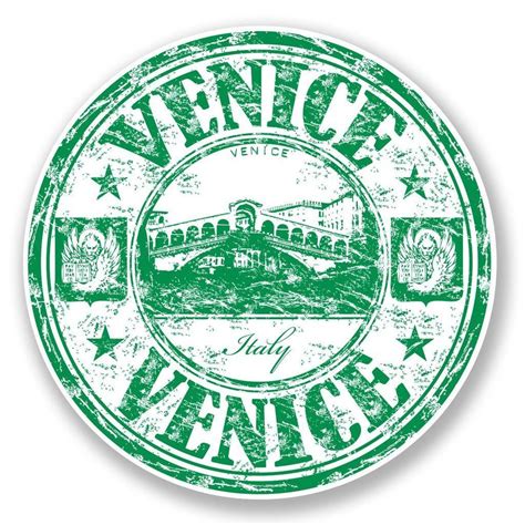 X Venice Italy Vinyl Sticker Laptop Travel Luggage Car