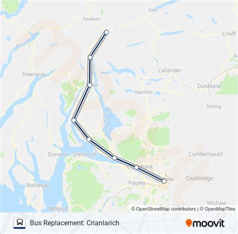 Scotrail Route Schedules Stops Maps Bus Replacement Crianlarich