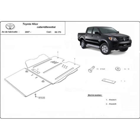 Schutz Der Getriebe Und Differential Toyota Hilux