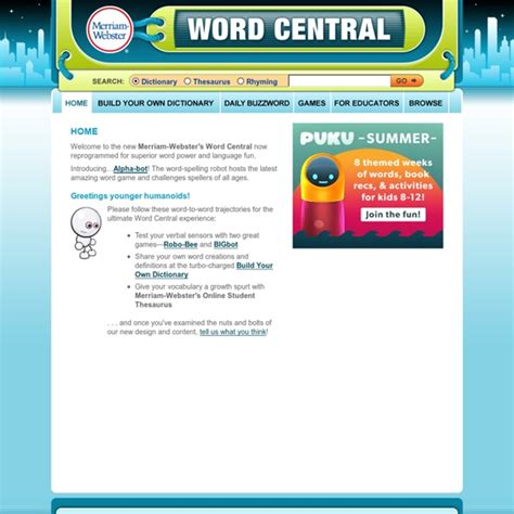 Merriam-Webster's Word Central | Pearltrees