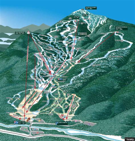 Whiteface Mountain Ski Resort Trail Map | New York Ski Resort Maps