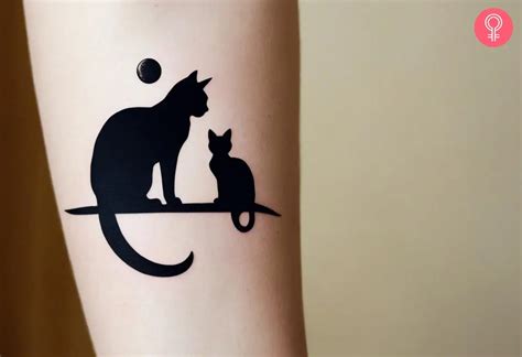 Magical Cat And Moon Tattoo Inspirations For Cosmic Charm