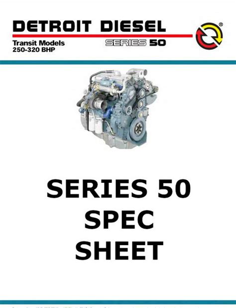 Detroit Diesel Series 50 Specs Bolt Torques And Manuals