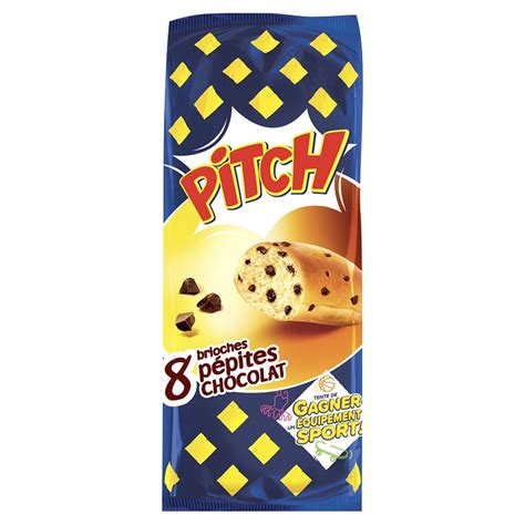 PASQUIER BRIOCHES AUX PEPITES DE CHOCOLAT PITCH Paquet De 8 Petit