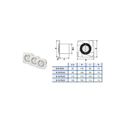 EXTRACTOR DE BAÑO CATA B8 PLUS