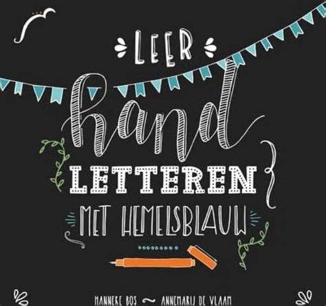 Leer Handletteren Met Hemelsblauw 2 Handlettering Oefenblokken Papier