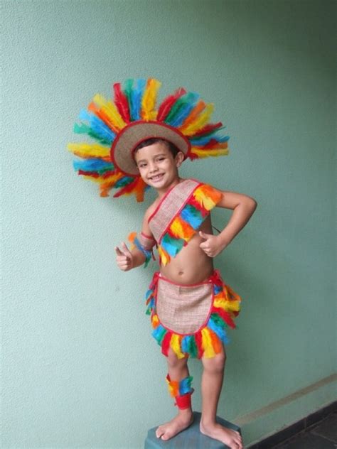 Roupa De Indio Para Escola - Fantasia de índio para Escola - Penas e Cia