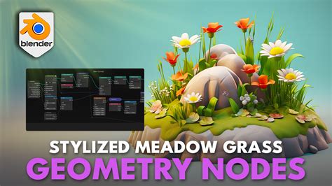 Blender 4 Grass And Flowers Procedural Geometry Node Blender Market