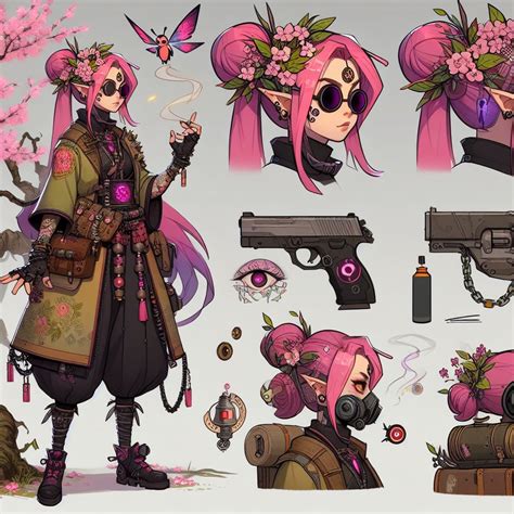 Cyberpunk Elf Agent Cherryblossom By Jellydreamsworld On Deviantart