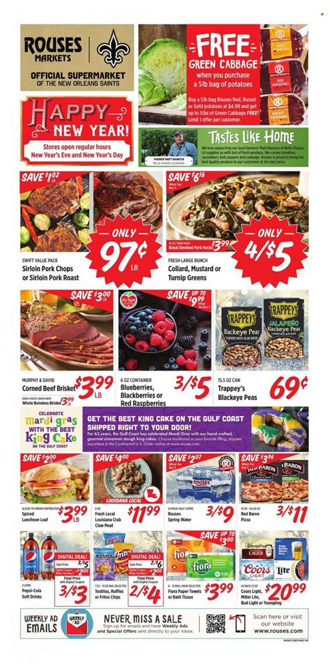 Rouses Markets (MS) Weekly Ad Flyer Specials December 26 to January 4, 2023