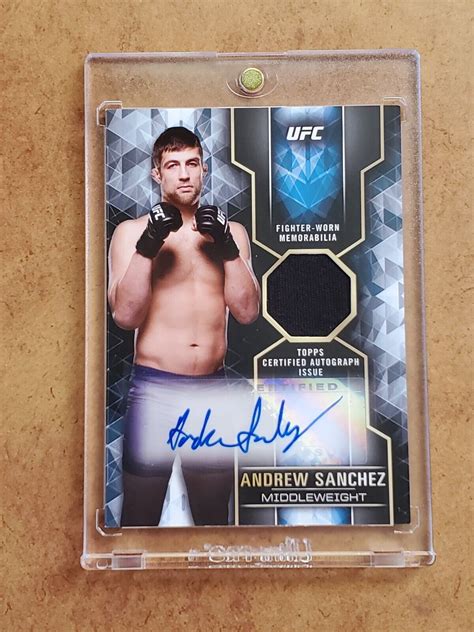 Topps Ufc Knockout Relics Andrew Sanchez Relic Auto In Mag