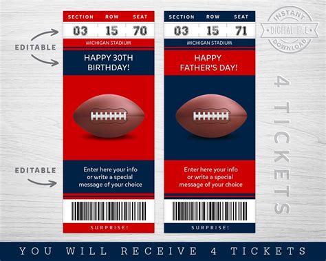 Patriots Tickets - Etsy