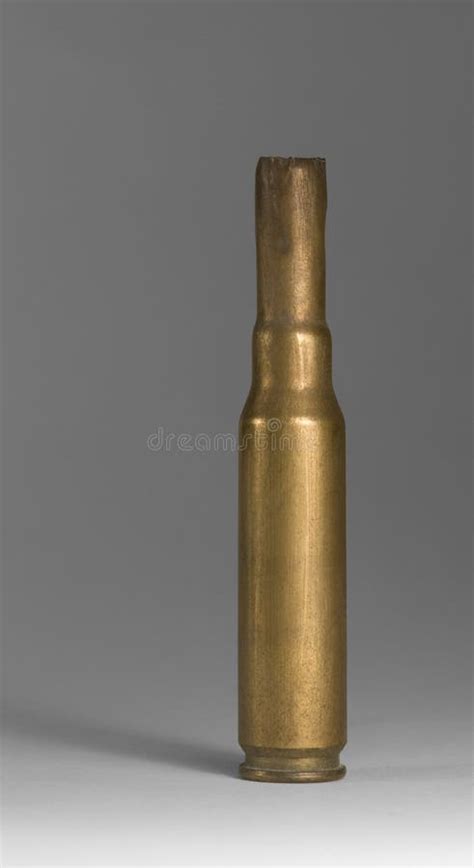 Metallic Bullet Casing In Grey Back Stock Images - Image: 34461074