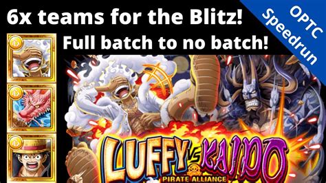 THE GEAR 5 BLITZ Luffy Vs Kaido Again 6x Teams From FULL BATCH To