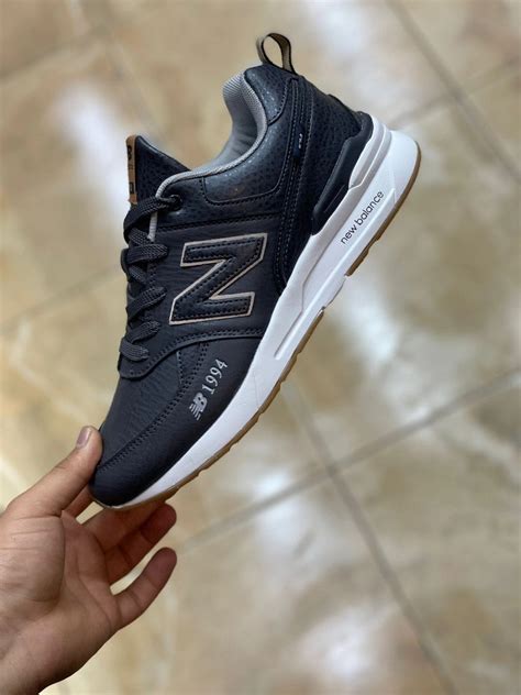 Кроссовки New Balance 574 1994 черные кожаные онлайн в СПб