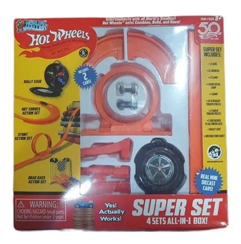 Hot Wheels Super Set En Worlds Smallest Nuevo Meses sin interés