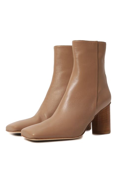 Кожаные ботильоны Vera Nude of Scandinavia цвет бежевый купить в ЦУМ OUTLET арт VER032A TR0PEZ