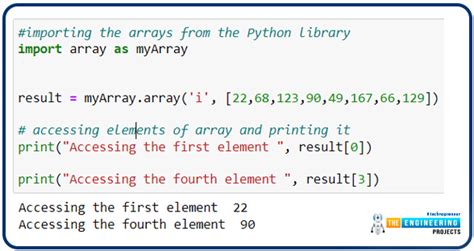 Python Arrays Practice In Jupyter Notebook The Engineering Projects