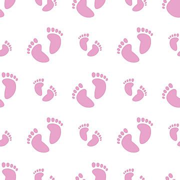 Seamless Blue Baby Feet Pattern For A Boy Vector Colorful Print