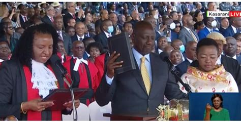 Ruto Sworn In As Kenyas Fifth President