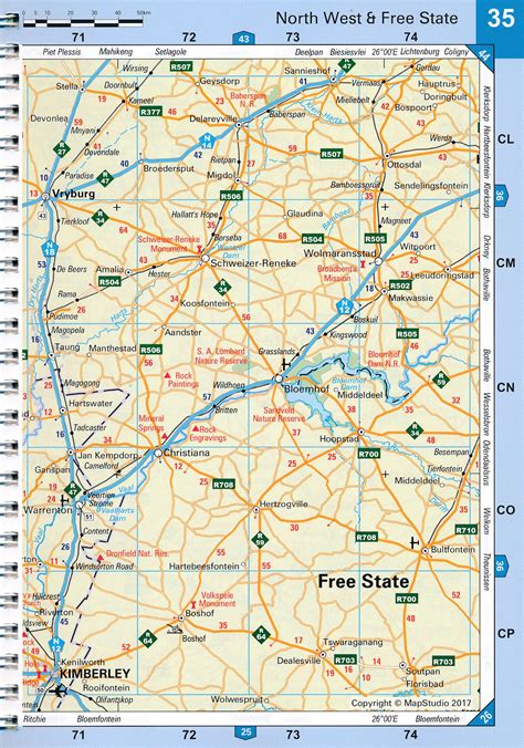 Buy Mapstudio South Africa Glovebox Road Atlas The Chart And Map Shop