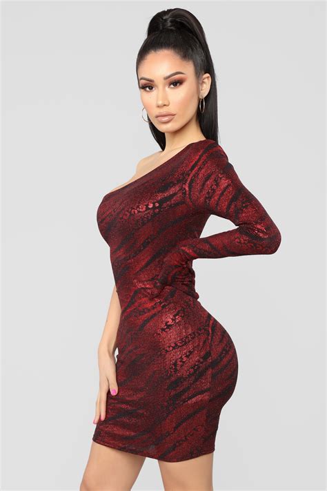 Single Handedly Fierce Mini Dress Red Fashion Nova