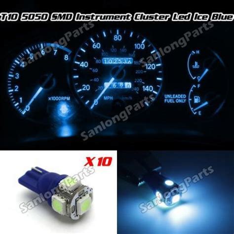 Find 10x T10 Wedge Ice Blue 158 194 Instrument Gauge Cluster LED Light