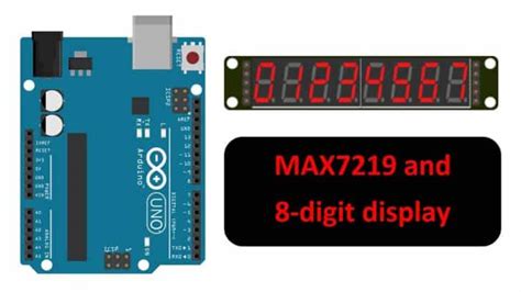 Arduino Uno And Max7219 7 Segment Display Driver