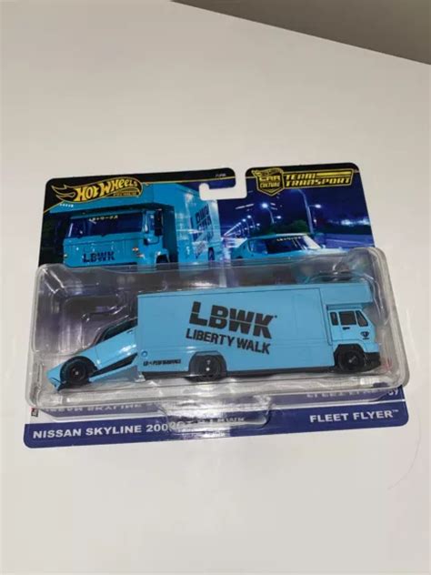 HOT WHEELS NISSAN SKYLINE 2000GT R LBWK FLEET FLYER TEAM TRANSPORT 2024 C CASE 14 50 PicClick UK