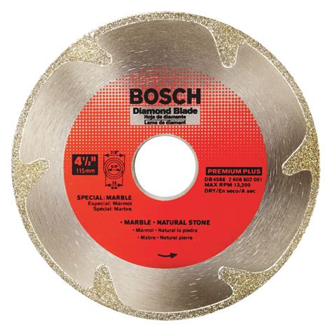 BOSCH 4 1 2 In Blade Dia 7 8 In Arbor Size Diamond Saw Blade