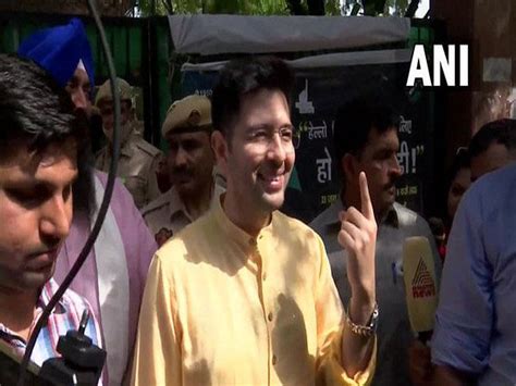 Rajinder Nagar bypoll: Raghav Chadha casts vote, says 'people will vote ...