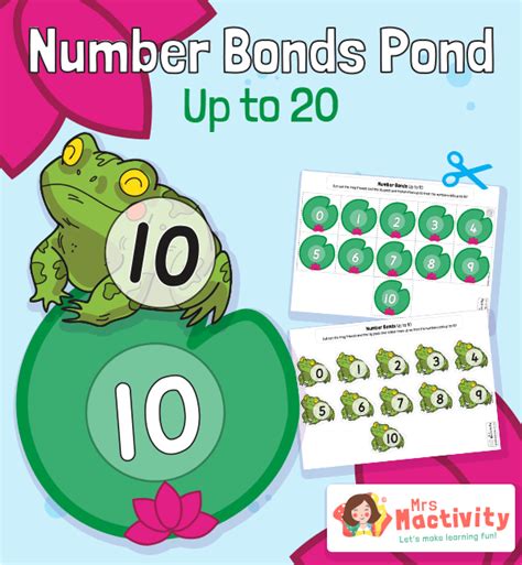 Frog And Lily Pad Number Bonds To 20 Worksheet Primary Teaching